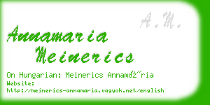 annamaria meinerics business card